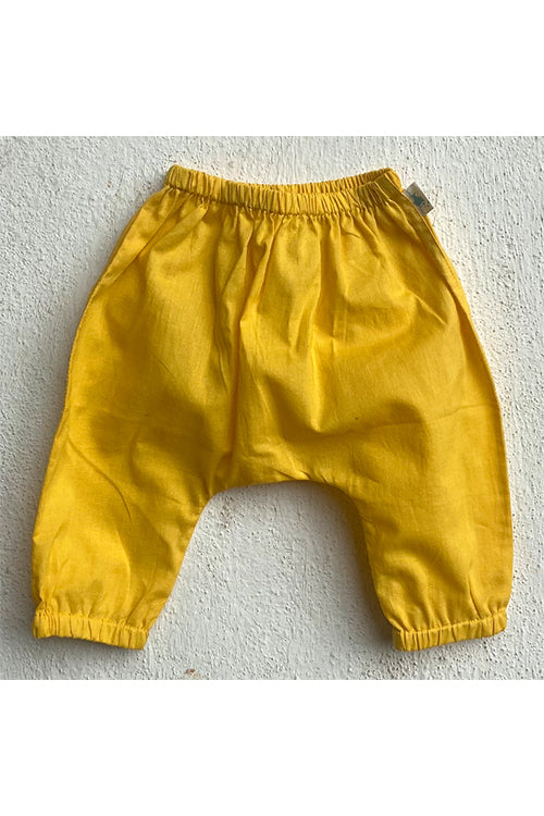 Whitewater Kids Unisex Organic Patang Kurta Top With Yellow Pants