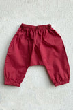 Whitewater Kids Unisex Organic Koi Peach Jhabla With Red Pants