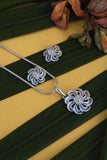 Silver Linings PinWheel Handmade Silver Filigree Pendant Set Online
