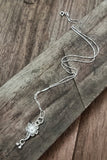 Silver Linings "Petunia" Silver Filigree Handmade Pendant and Chain
