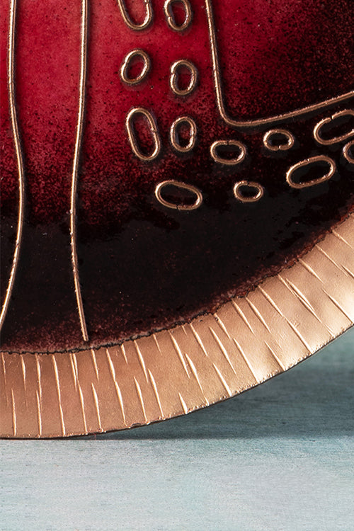 Baaya Design Copper Enamel Animal Series Red Giraffe 8