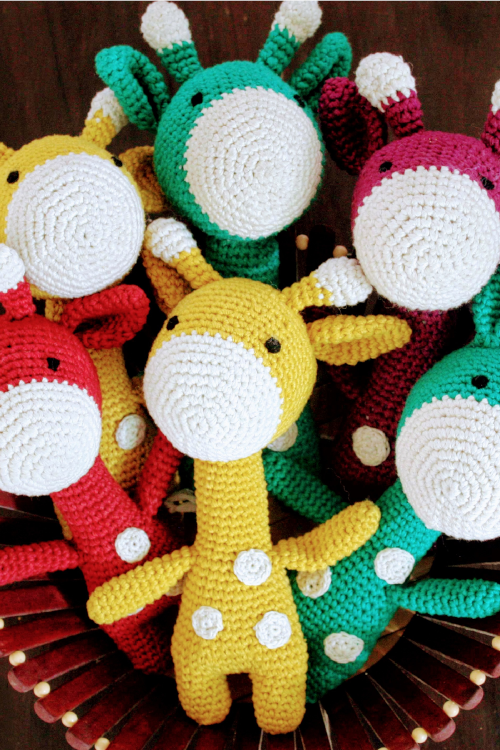 Plumtales"Gigi-The Giraffe" Handmade Amigrurumi Soft Toy