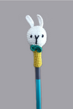 Plumtales "Bunny" Handmade Amigurumi Pencil Toppers - Set of 6