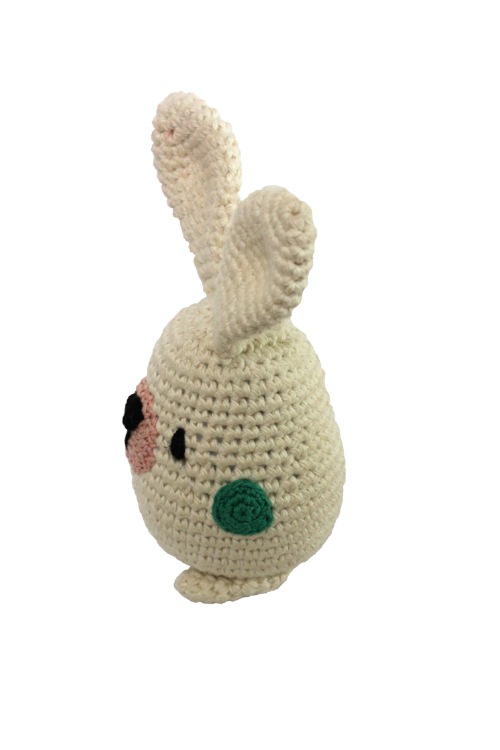 Plumtales "Bunny" Handmade Amigurumi Rattle Toy