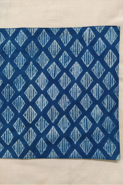 Leera Blue Diamond Shibori Placemat  (Set of 2)