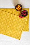 Leera Amber yellow Diamond Shibori Placemat  (Set of 2)