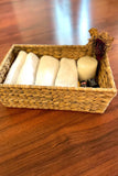Handcrafted Towel Basket/ Organizer With Cane Frame
