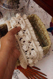Handcrafted Reed Spa Basket With Macrame Detailing- Dreamy