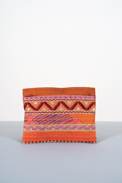 Hand Embroidered Clutch By Shrujan