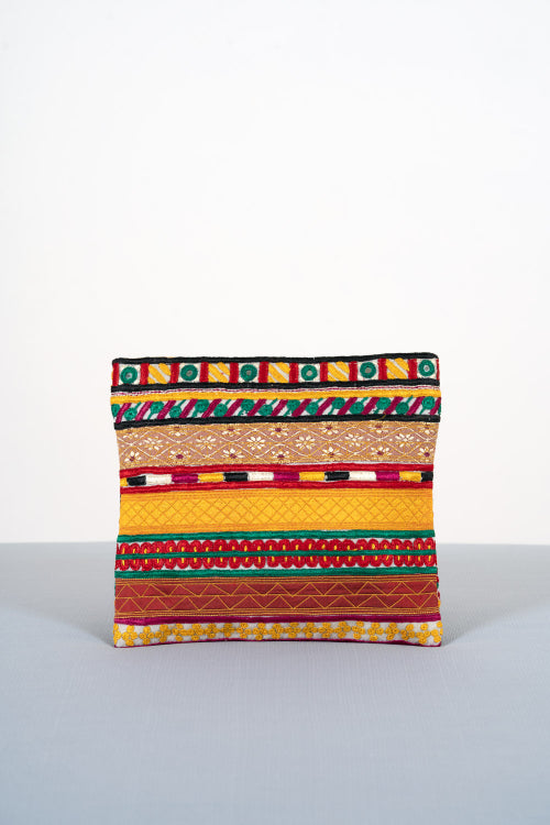Hand Embroidered Pakko Clutch By Shrujan