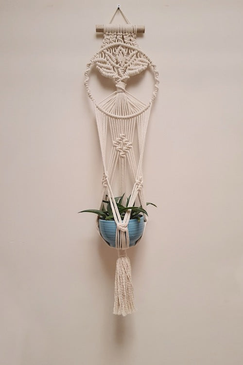 tree of life hanging planter House of Macrame" Tree of Life Plant-hanger – Okhaistore