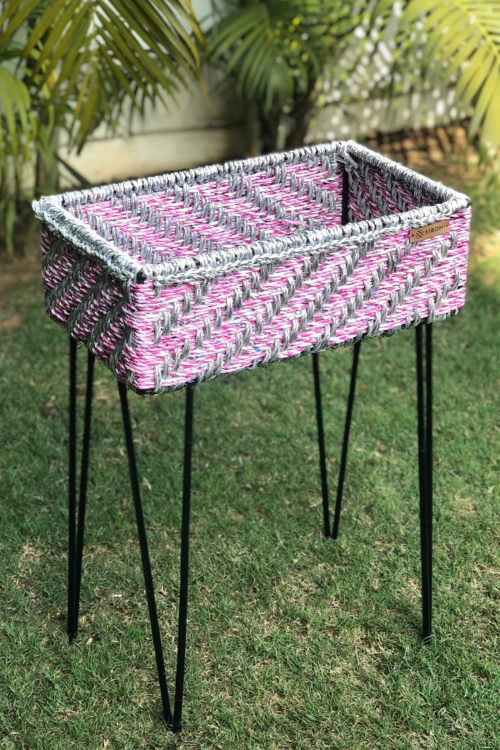 Flamingo Upcycled Plastic Box Stand