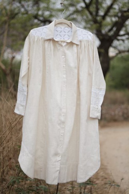 Sadhna Kora 3Q Slv Shirt Dress