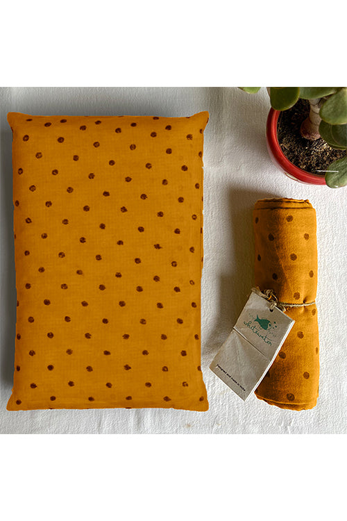 Whitewater Kids Organic Newborn Gift Bundle - Raidana Kapok Pillow And Swaddle