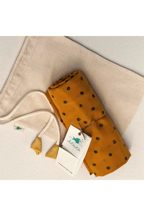 Whitewater Kids Organic Newborn Gift Bundle - Raidana Kapok Pillow And Swaddle