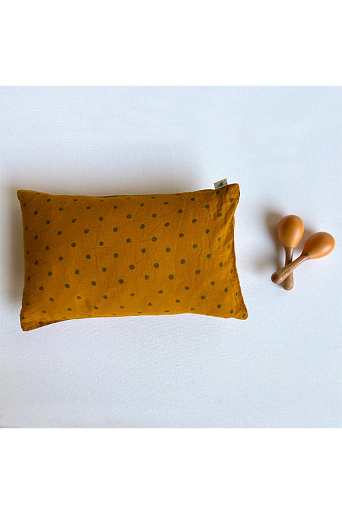 Whitewater Kids Organic Gift Set - Rai Dana Print Kapok Pillow With Maracas