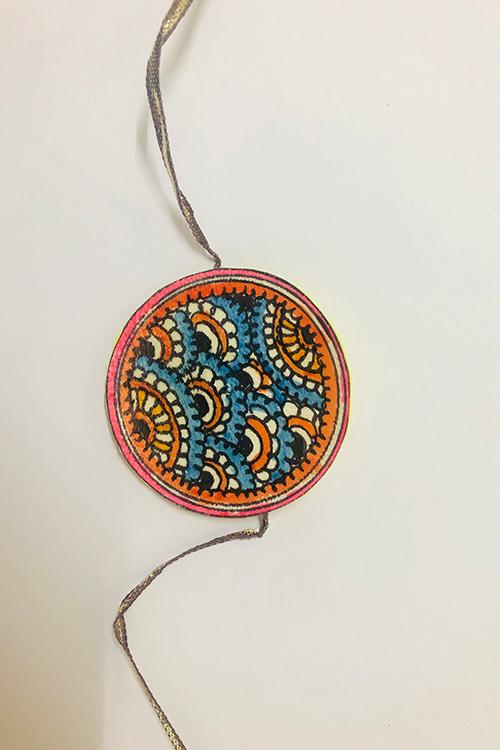 Okhai 'Amara' Madhubani Paint Rakhi-13