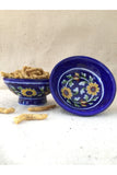 Ram Gopal Blue Pottery Handcrafted 'Bowls' Blue serving bowls (set of 2)-6