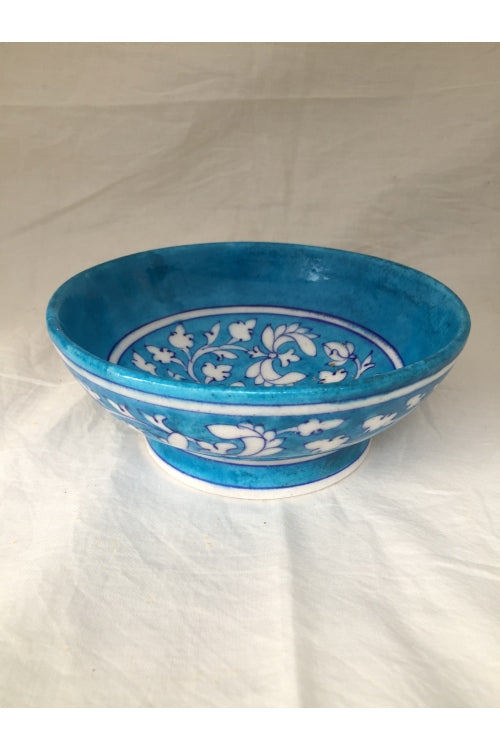 Ram Gopal Blue Pottery Handcrafted 'Bowls' Light Blue serving bowls-A