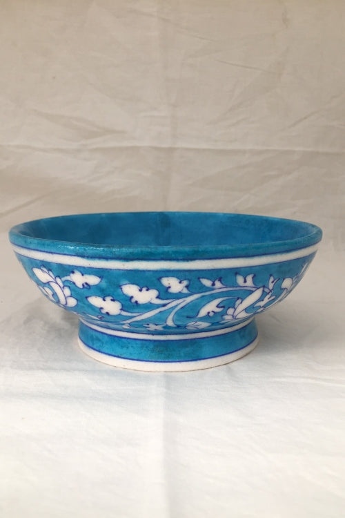 Ram Gopal Blue Pottery Handcrafted 'Bowls' Light Blue serving bowls-A