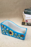 Blue Pottery Handcrafted Card Holder-99