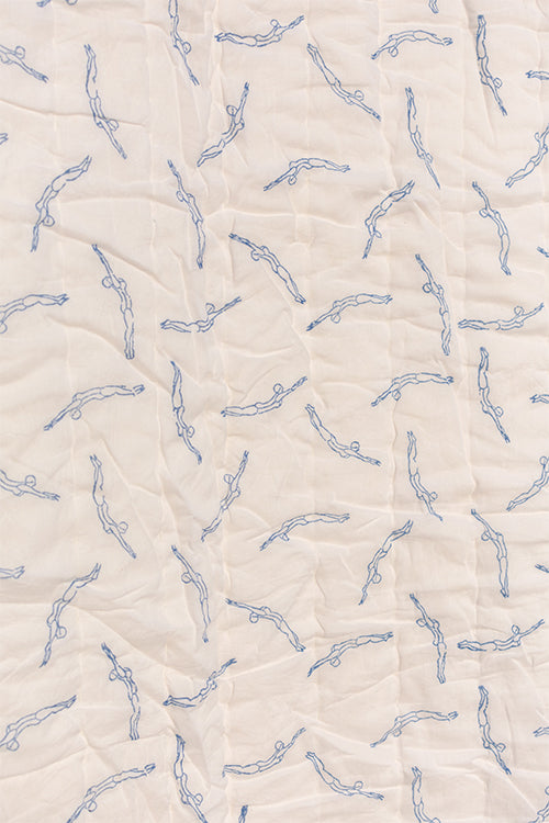 Okhai Cool Dive Hand Block Printed Pure Cotton Quilt Online