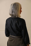 Rangsutra Idaya black Blouse With Pakkoh Embroidery