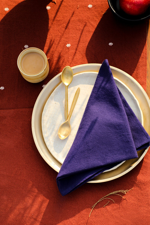 Urvi handwoven ink blue table napkin  (Combo of 5)