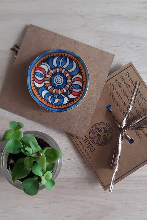 Okhai 'Amara' Floral Madhubani Paint Rakhi