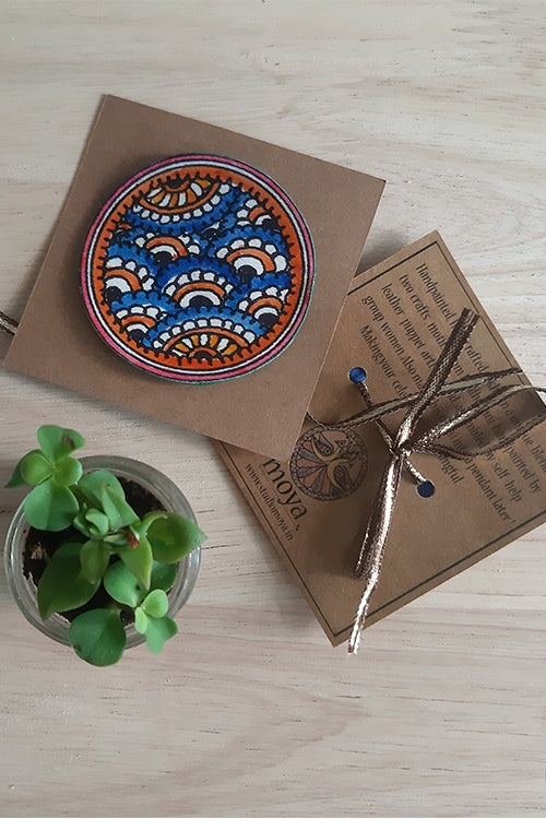 Okhai 'Amara' Blue Madhubani Paint Rakhi