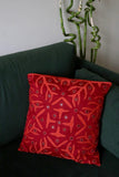 Okhai 'Home' Applique Mirror Work Pure Cotton Cushion Cover