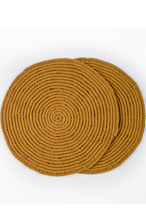 Spiral Hand Knotted Cotton Table Placemats Online