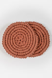 One 'O' Eight Knots Spiral Hand Knotted Cotton Coaster Set Online