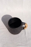 Terracotta by Sachii Longpi Black Pottery Tea Cups Pair