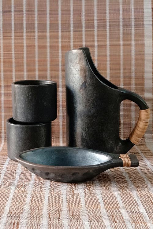 Terracotta by Sachii "Longpi Black Pottery Jug"