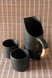 Terracotta by Sachii "Longpi Black Pottery Jug and Tumblers Set"