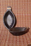 Terracotta by Sachii "Longpi Black Pottery 'Matsya' Serving Bowls Set of 2"