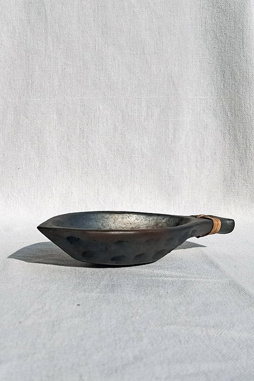 Terracotta by Sachii "Longpi Black Pottery 'Matsya' Serving Bowls Set of 2"