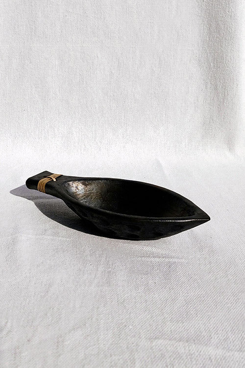 Terracotta by Sachii "Longpi Black Pottery 'Matsya' Serving Bowls Set of 2"