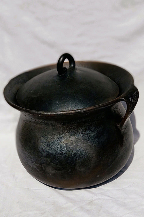 Terracotta by Sachii Longpi Black Pottery Biryani Pot Mini