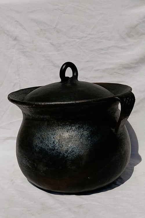 Terracotta by Sachii Longpi Black Pottery Biryani Pot Mini