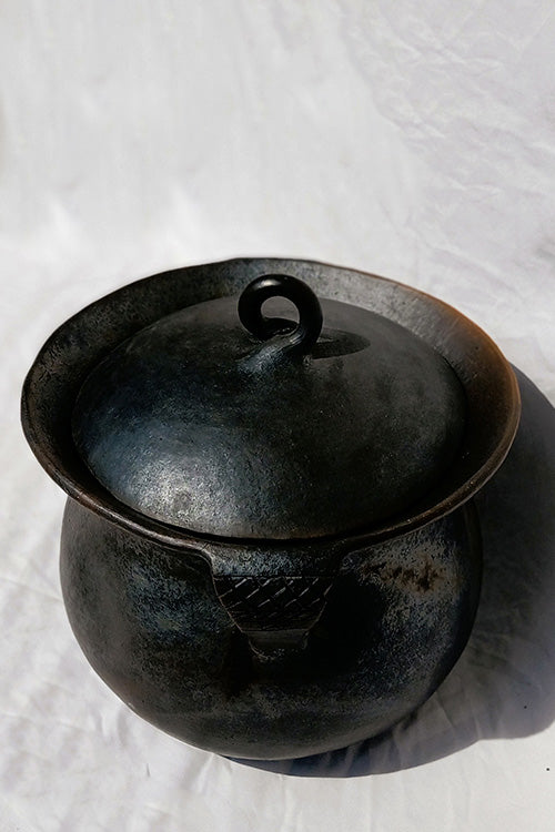 Terracotta by Sachii Longpi Black Pottery Biryani Pot Mini