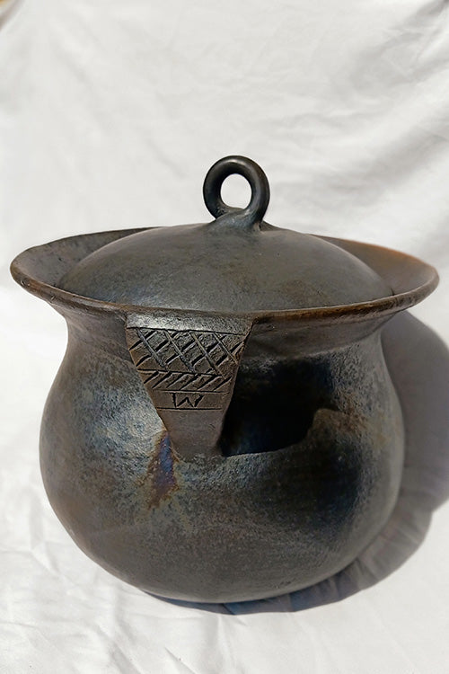 Terracotta by Sachii Longpi Black Pottery Biryani Pot Mini