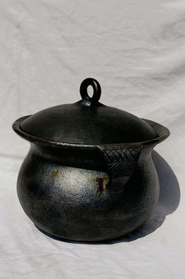 Terracotta by Sachii Longpi Black Pottery Biryani Pot Small