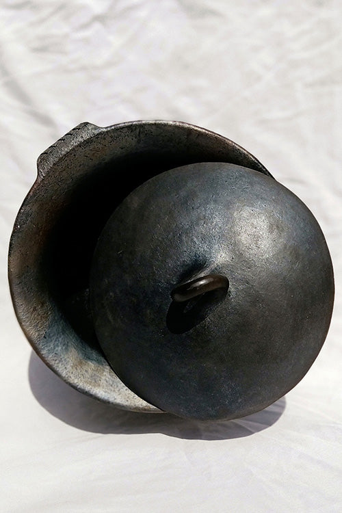 Terracotta by Sachii Longpi Black Pottery Biryani Pot Medium