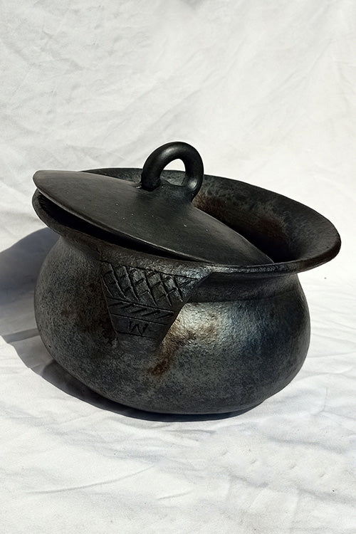 Terracotta by Sachii Longpi Black Pottery Biryani Pot Large