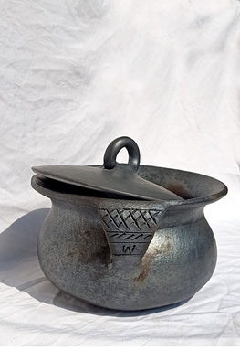 Terracotta by Sachii Longpi Black Pottery Biryani Pot Large