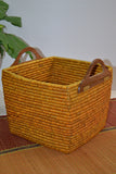 Dharini Sabai & Palm Storage Basket (Mustard)