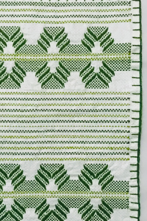 Samuday Craft Set Of 6 Green Taat Table Matt