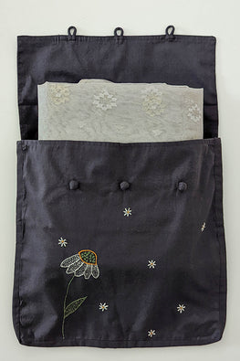 Okhai 'Julia' Hand Embroidered Cotton Saree Cover